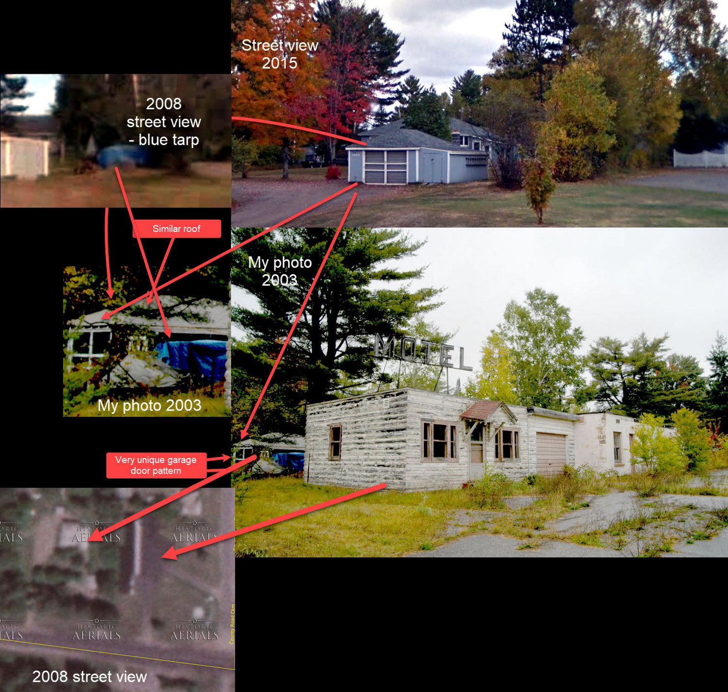 Undetermined Ishpeming Motel - Then Vs Now